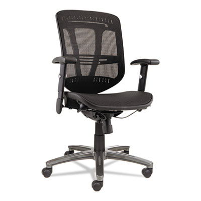Alera&reg; Eon Series Multifunction Mid-Back Suspension Mesh Chair