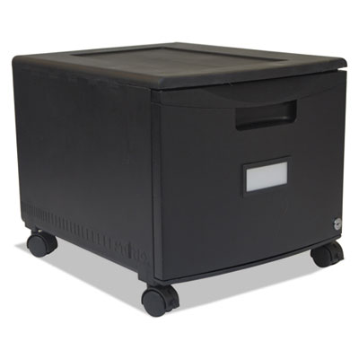 Storex Single-Drawer Mobile Filing Cabinet