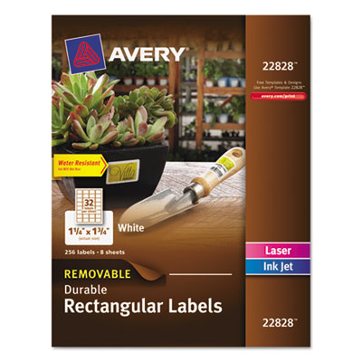 Avery&reg; Removable Rectangle Durable Labels with TrueBlock&reg; Technology