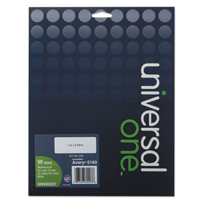 Universal One&trade; Weatherproof Labels