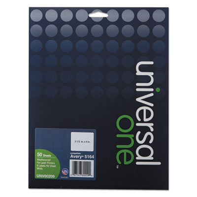 Universal One&trade; Weatherproof Labels
