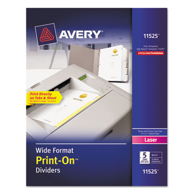 Avery&reg; Customizable Print-On&trade; Dividers