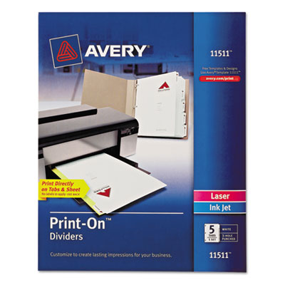 Avery&reg; Customizable Print-On&trade; Dividers