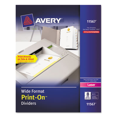 Avery&reg; Customizable Print-On&trade; Dividers