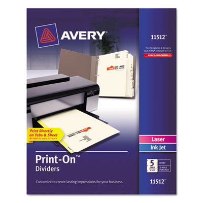 Avery&reg; Customizable Print-On&trade; Dividers
