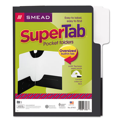 Smead&reg; SuperTab&reg; Two-Pocket Folder