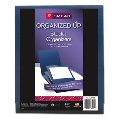 Smead&reg; Organized Up&trade; Stackit&reg; Three-Pocket Organizer