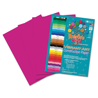 Roselle Vibrant Art Heavyweight Construction Paper