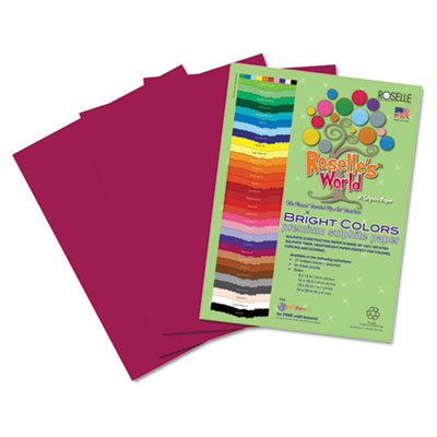 Roselle Bright Colors Premium Sulphite Construction Paper