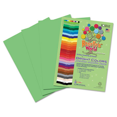 Roselle Bright Colors Premium Sulphite Construction Paper
