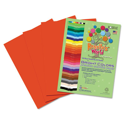 Roselle Bright Colors Premium Sulphite Construction Paper
