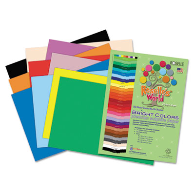 Roselle Bright Colors Premium Sulphite Construction Paper