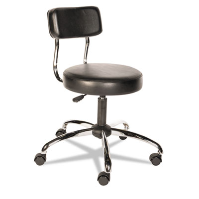 Alera Plus&trade; HL Series Height-Adjustable Stool with Back