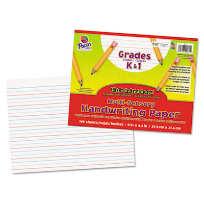 Pacon® Multi-Sensory Raised Ruled Paper Pacon® Multi-Sensory Raised Ruled Paper