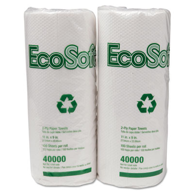 Wausau Paper&reg; EcoSoft&reg; Household Roll Towels