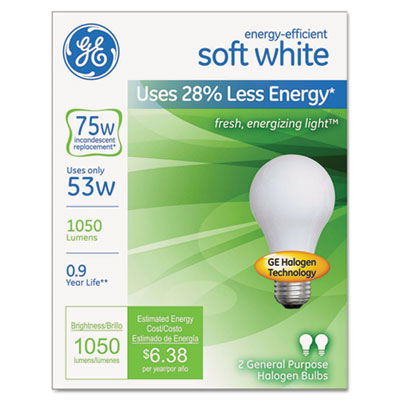 GE Halogen A-Line Bulb