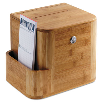 Safco&reg; Bamboo Suggestion Boxes