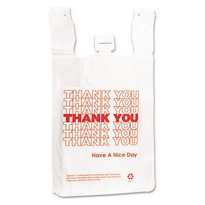 Barnes Paper Company Plastic Thank-You T-Sack