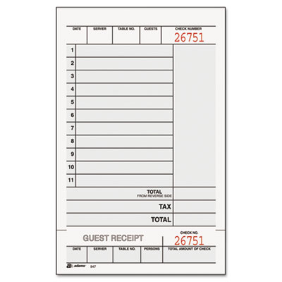 Adams&reg; Guest Check Unit Set