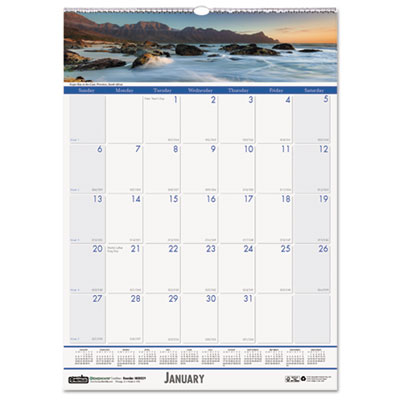 House of Doolittle&trade; Earthscapes&trade; 100% Recycled Coastlines Wall Calendar