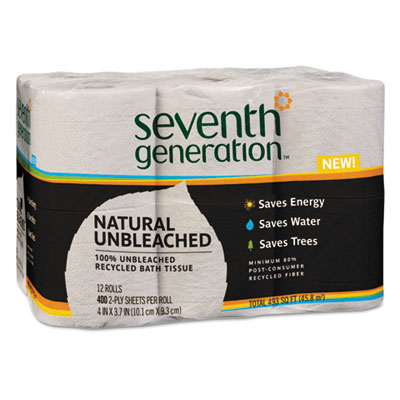 Seventh Generation&reg; Natural Unbleached 100% Recycled Bath Tissue
