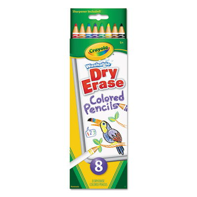 Crayola&reg; Dry Erase Washable Colored Pencil Set