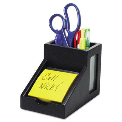 Victor&reg; Midnight Black Collection&trade; Pencil Cup with Note Holder