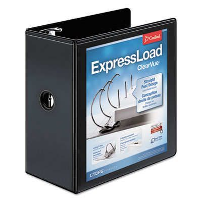 Cardinal&reg; ExpressLoad&trade; ClearVue&trade; Locking D-Ring Binder