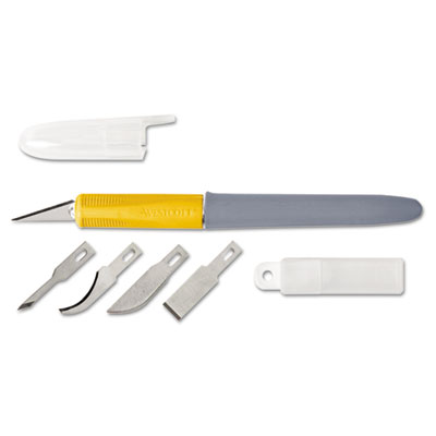 Westcott&reg; Craft Cushion-Grip Titanium Hobby Knife and Blade Set