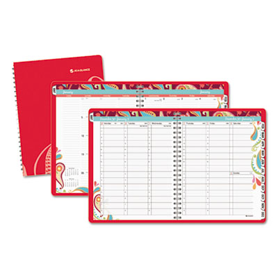 AT-A-GLANCE&reg; Playful Paisley Weekly/Monthly Appointment Book and Planner