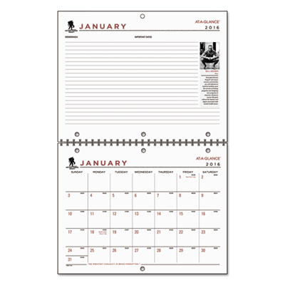 AT-A-GLANCE&reg; Wounded Warrior Project&reg; Desk/Wall Calendar