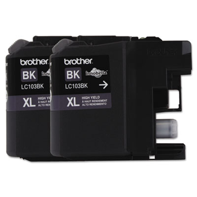Brother&reg; LC103BK, LC103C, LC103M, LC103Y, LC1032PKS, LC1033PKS Ink