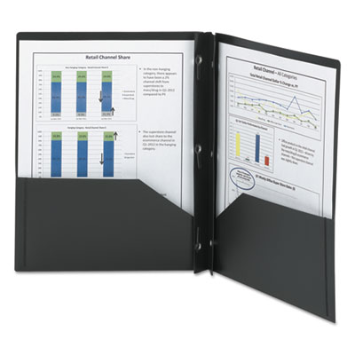 Smead&reg; Poly Two-Pocket Folder with Fasteners