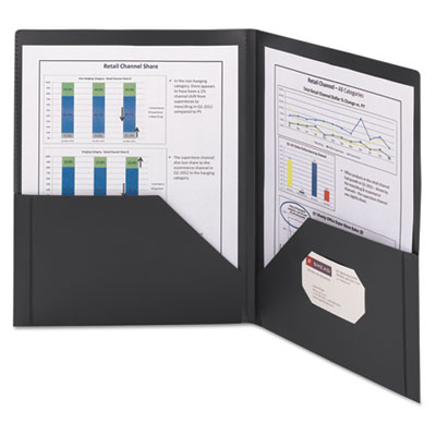 Smead&reg; Frame View Poly Two-Pocket Folder