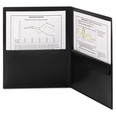 Smead® Poly Two-Pocket Folders with Security Pocket Smead® Poly Two-Pocket Folders with Security Pocket