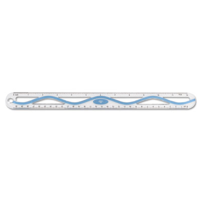 Westcott&reg; 12" Plastic Wave Ruler