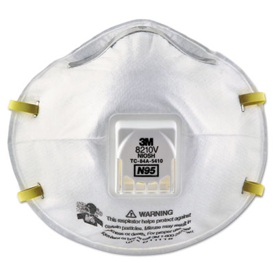 3M Particulate Respirator 8210V, N95 with 3M Cool Flow&trade; Valve