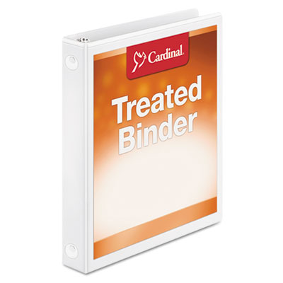 Cardinal&reg; Treated Binder ClearVue&trade; Locking Round Ring Binder