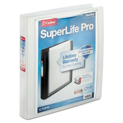 Cardinal&reg; SuperLife&trade; Pro Easy Open&reg; ClearVue&trade; Locking Slant-D&reg; Ring Binder