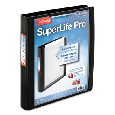 Cardinal&reg; SuperLife&trade; Pro Easy Open&reg; ClearVue&trade; Locking Slant-D&reg; Ring Binder