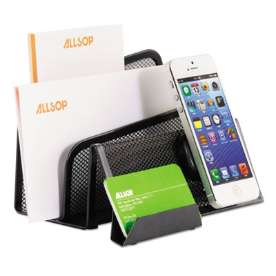 Allsop&reg; DeskTek Letter Sorter and Business Card Holder