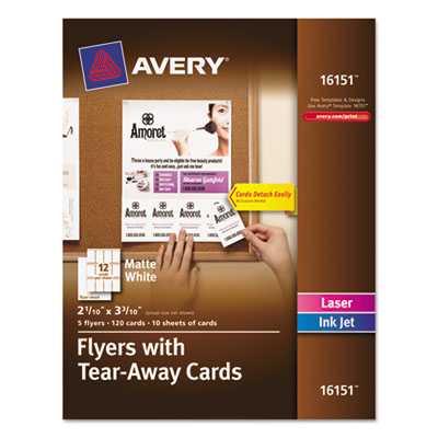 Avery&reg; Flyers with Tear-Away Cards