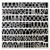 MasterVision&reg; White Plastic Set of Letters, Numbers &amp; Symbols