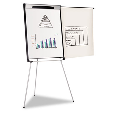 MasterVision&reg; Tripod Extension Bar Magnetic Gold Ultra Dry Erase Easel