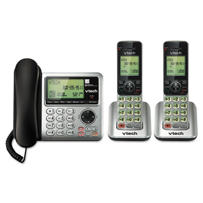 Vtech&reg; CS6649-2 Corded/Cordless Digital Answering System