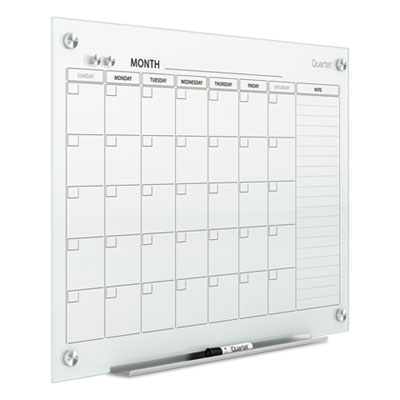 Quartet&reg; Infinity&trade; Magnetic Glass Calendar Board