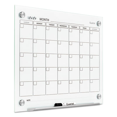 Quartet&reg; Infinity&trade; Magnetic Glass Calendar Board