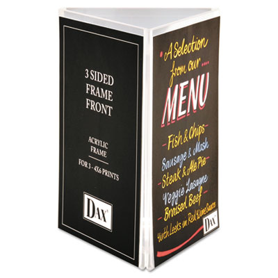 DAX&reg; Three-Sided Sign/Photo Holder
