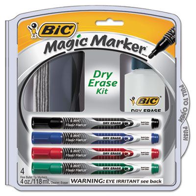 BIC&reg; Magic Marker&reg; Brand Low Odor AND Bold Writing Dry Erase Markers
