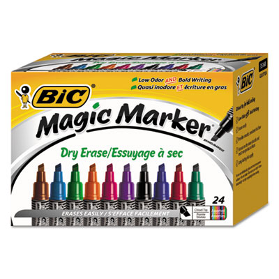 BIC&reg; Magic Marker&reg; Brand Low Odor AND Bold Writing Dry Erase Markers